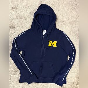Navy Blue Michigan Wolverines zip up from Pink size Medium